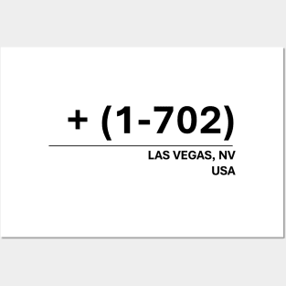 Las Vegas, NV Area Code 702 Contact Design Posters and Art